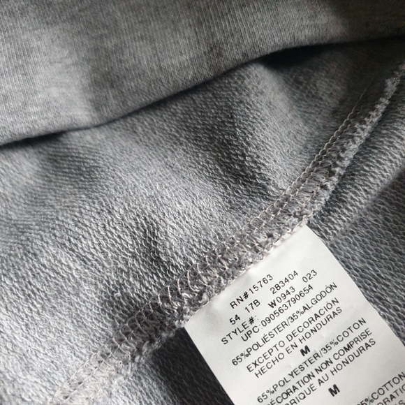 Champion Wm's Heather Grey French Terry Boatneck Sweatshirt Long Relaxed Fit MD - Picture 15 of 16
